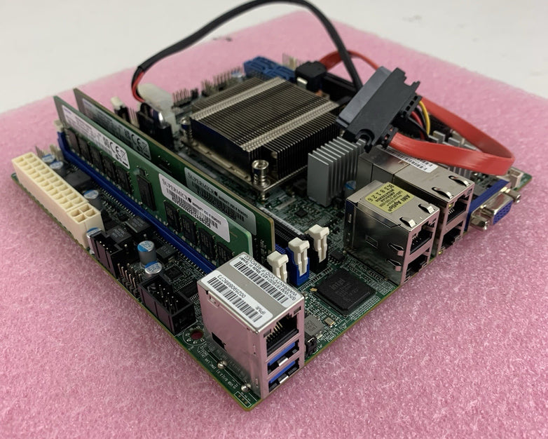 Supermicro X10SDV-6C-TLN4F Mini-ITX Xeon D-1528 1.9 GHz 32 GB Ram