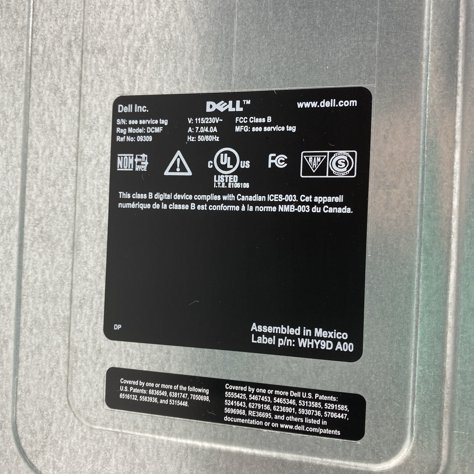 Dell Inspiron 580 MT Intel Core i5-650 3.20GHz 4GB RAM No HDD No OS