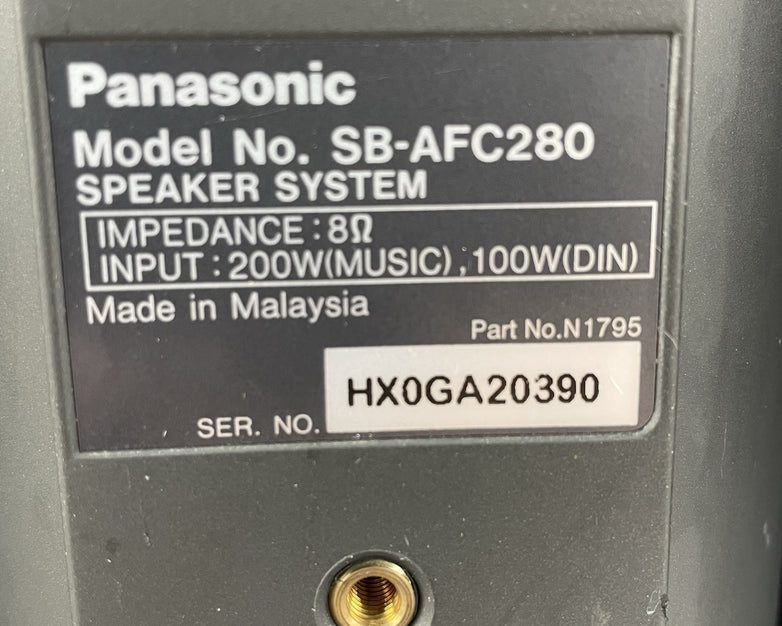 Panasonic SB AFC280 Speakers Tested
