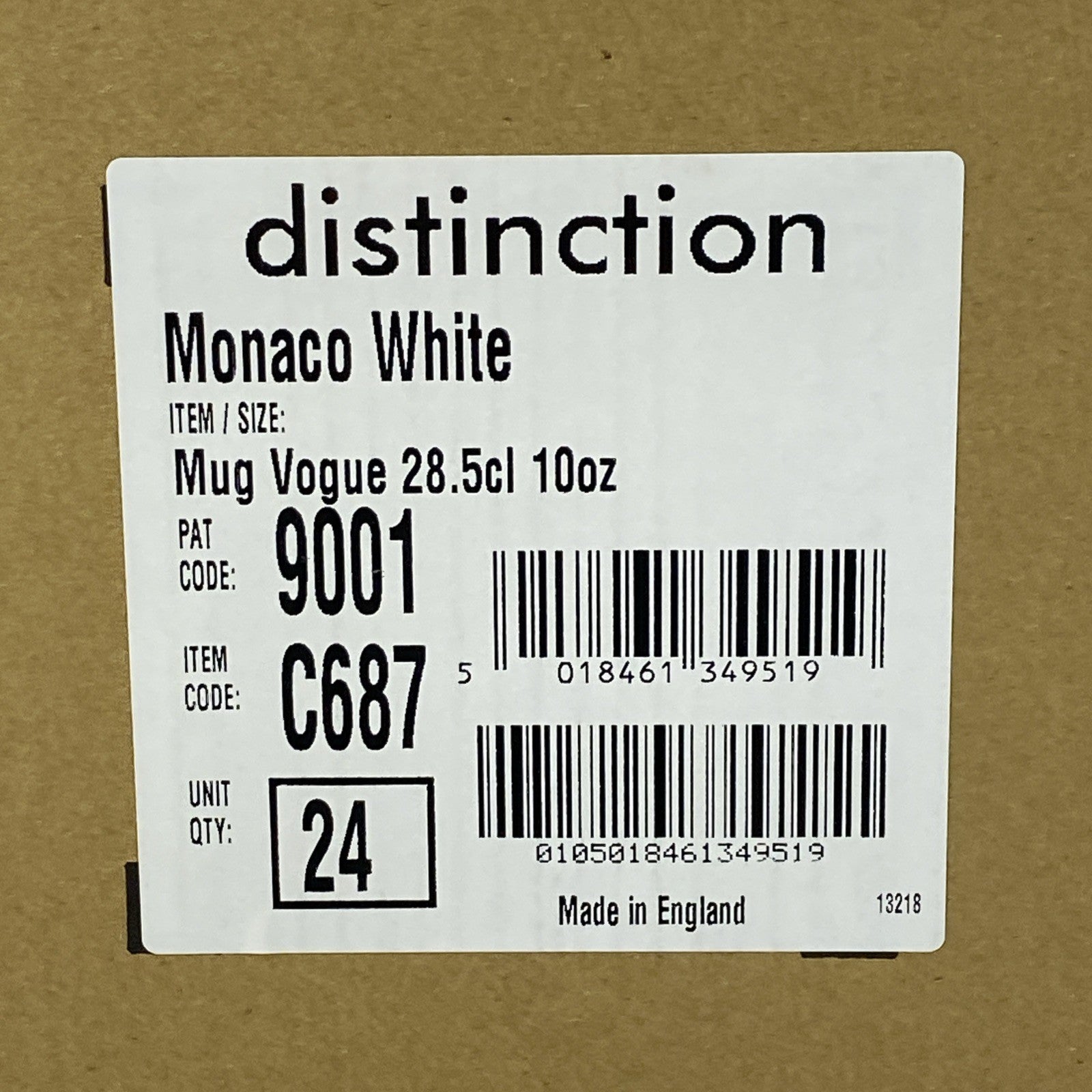 Steelite Distinction C687 Mug Vogue 28.5cl 10oz Monaco White 24ct. per Case2