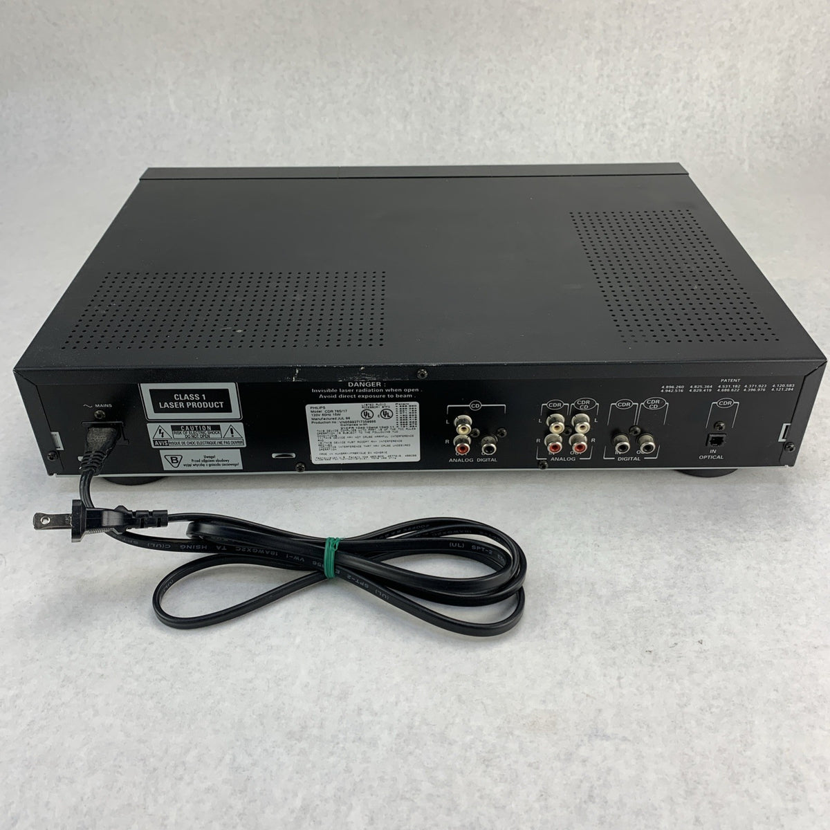 Philips CDR765 BK02 60Hz 120V Dual-deck Audio CD Recorder and Player - Parts 5