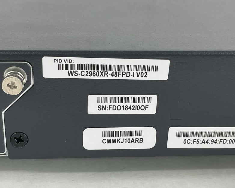 Cisco Catalyst WS-C2960XR-48FPD-i 48-Port Switch 1x PSU - Tested