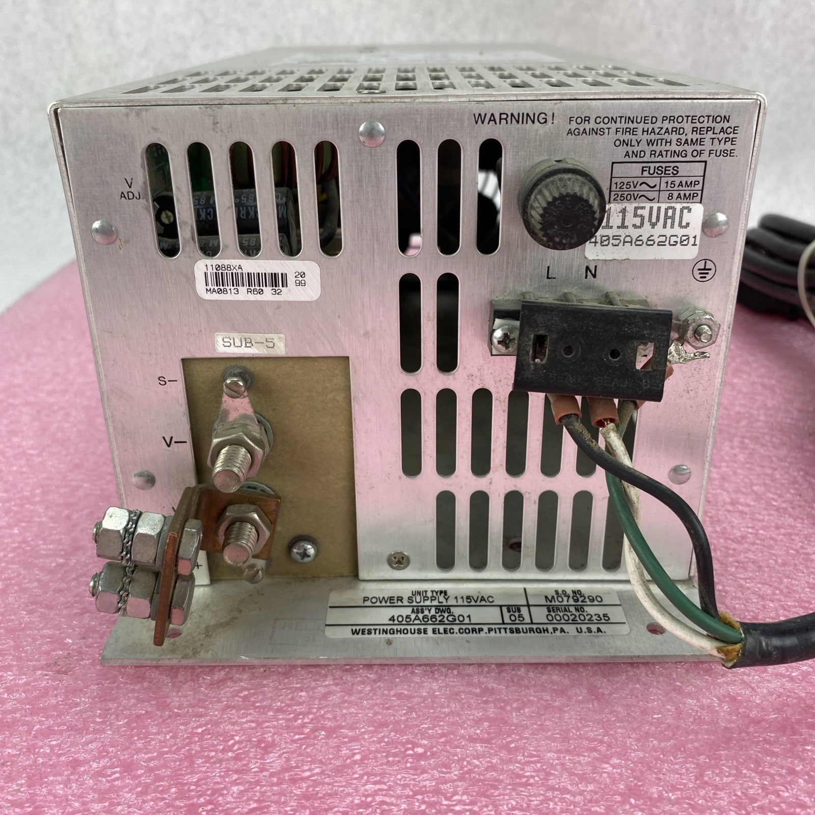 Deltron VF Series 11088XA 13VDC 46A 875W Westinghouse 405A662H01 Power Supply 3