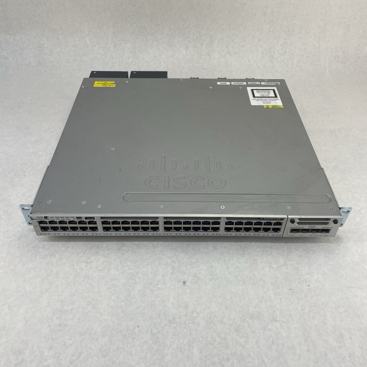 Cisco WS-C3850-48P-S 48-Port V06 PoE+ 2x PSU NM-4-10g Gigabit Switch - Tested2