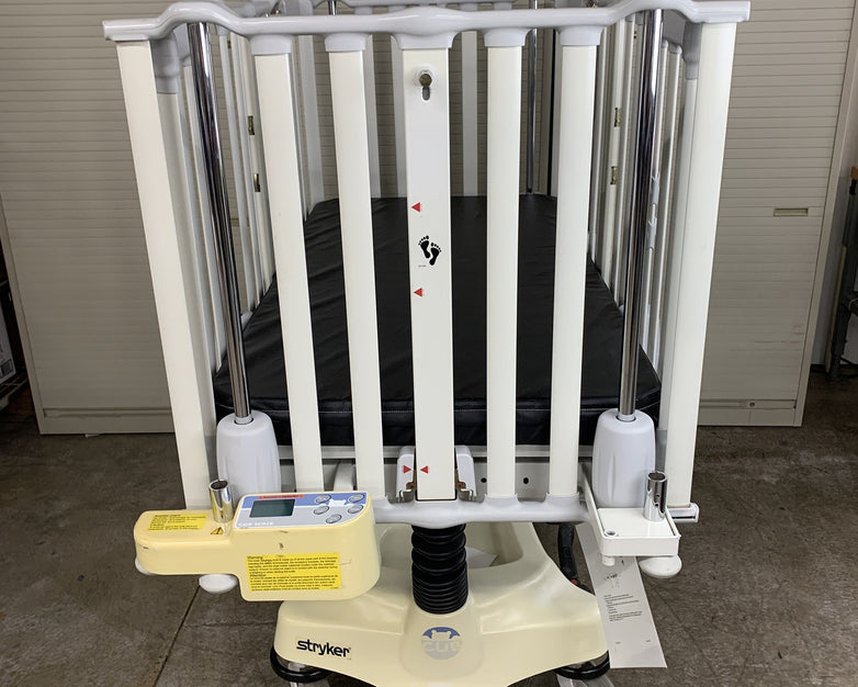Stryker Cub FL19H Pediatric Crib with Mattress No Handles on Doors