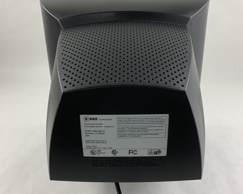 Esa E19CRT1 18" CRT VGA Color Computer Monitor Retro Gaming Grade B