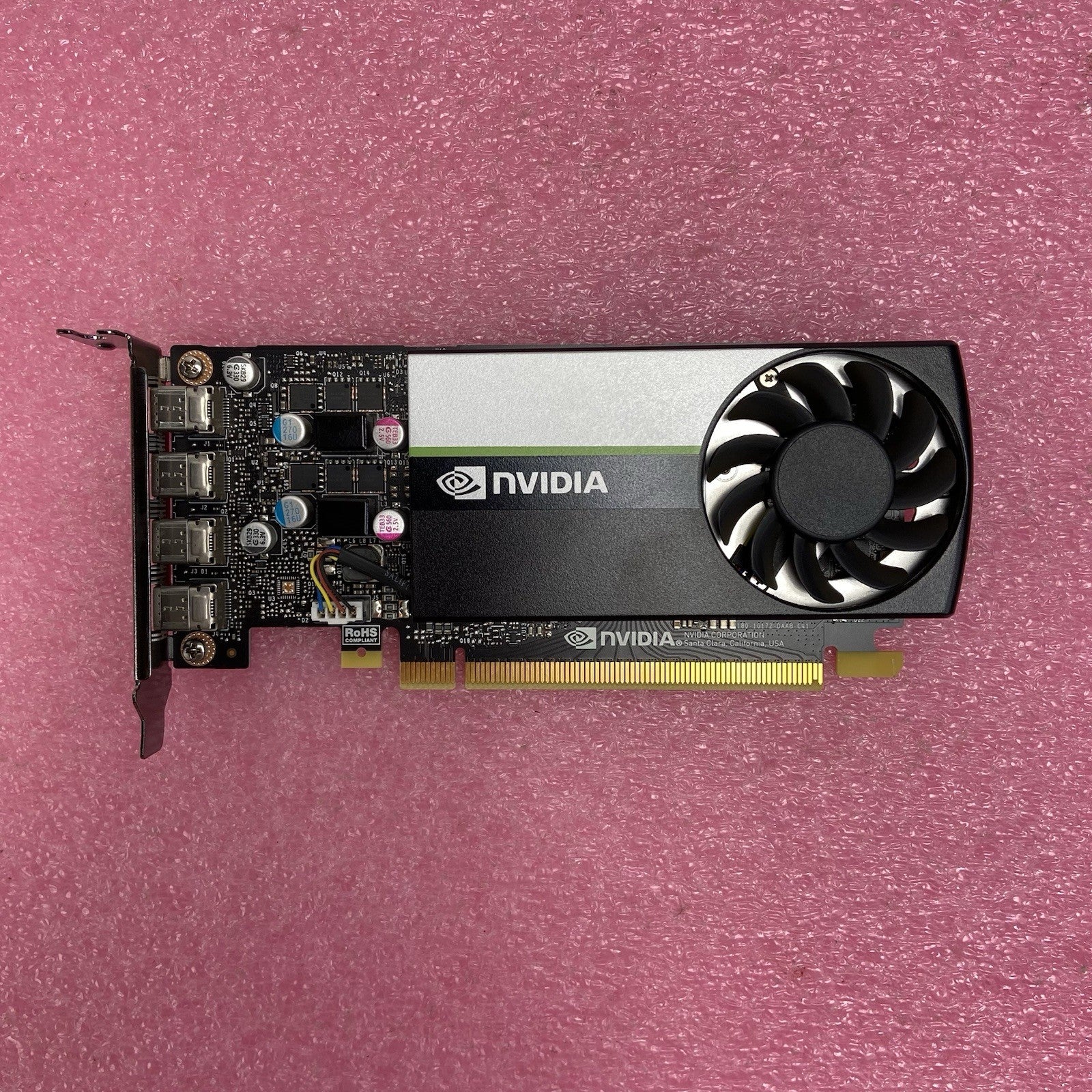 PNY Nvidia Quadro T1000 4GB GDDR6 PCIe x16 Mini DP x4 Low Profile Graphics Card5
