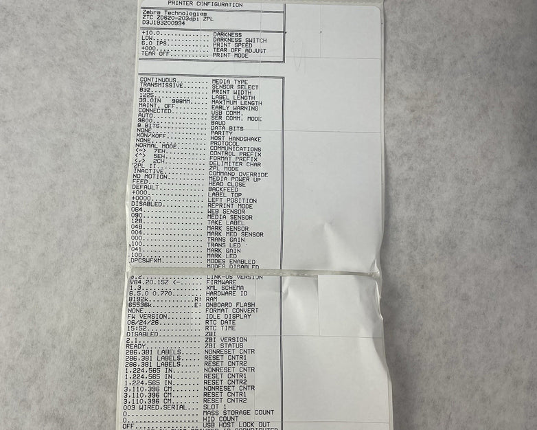 Zebra ZD620 Thermal Label Printer Tested Working