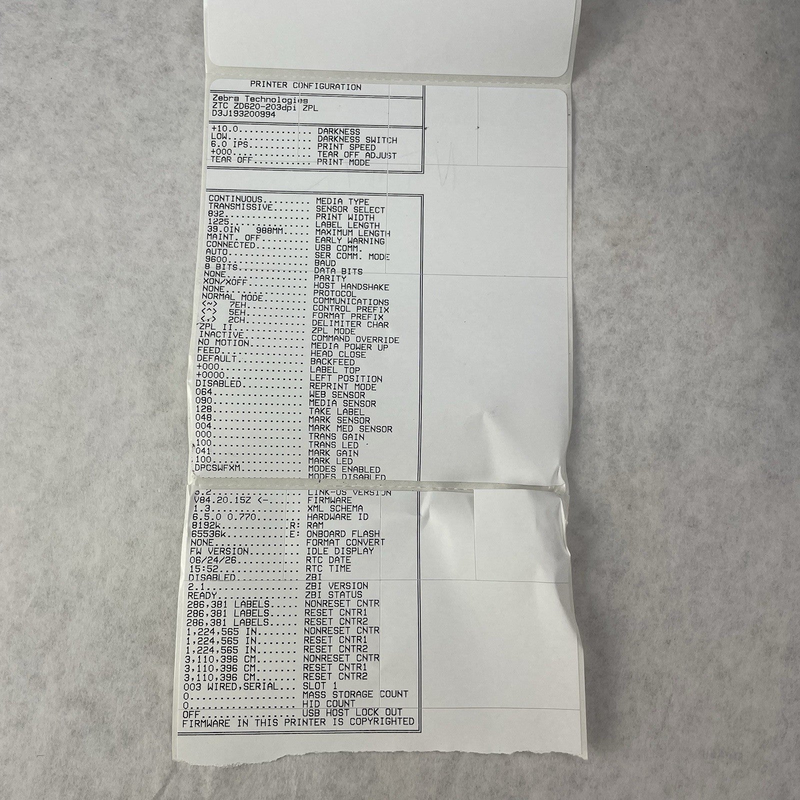 Zebra ZD620 Thermal Label Printer Tested Working11