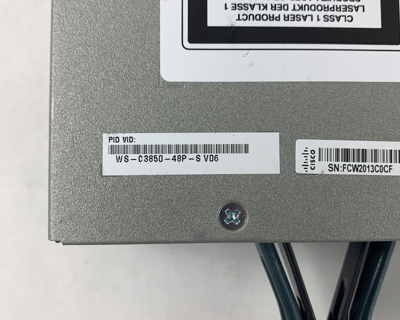 Cisco WS-C3850-48P-S V06 Catalyst 3850 w/ C3850-NM-4-1G Switch Tested Reset