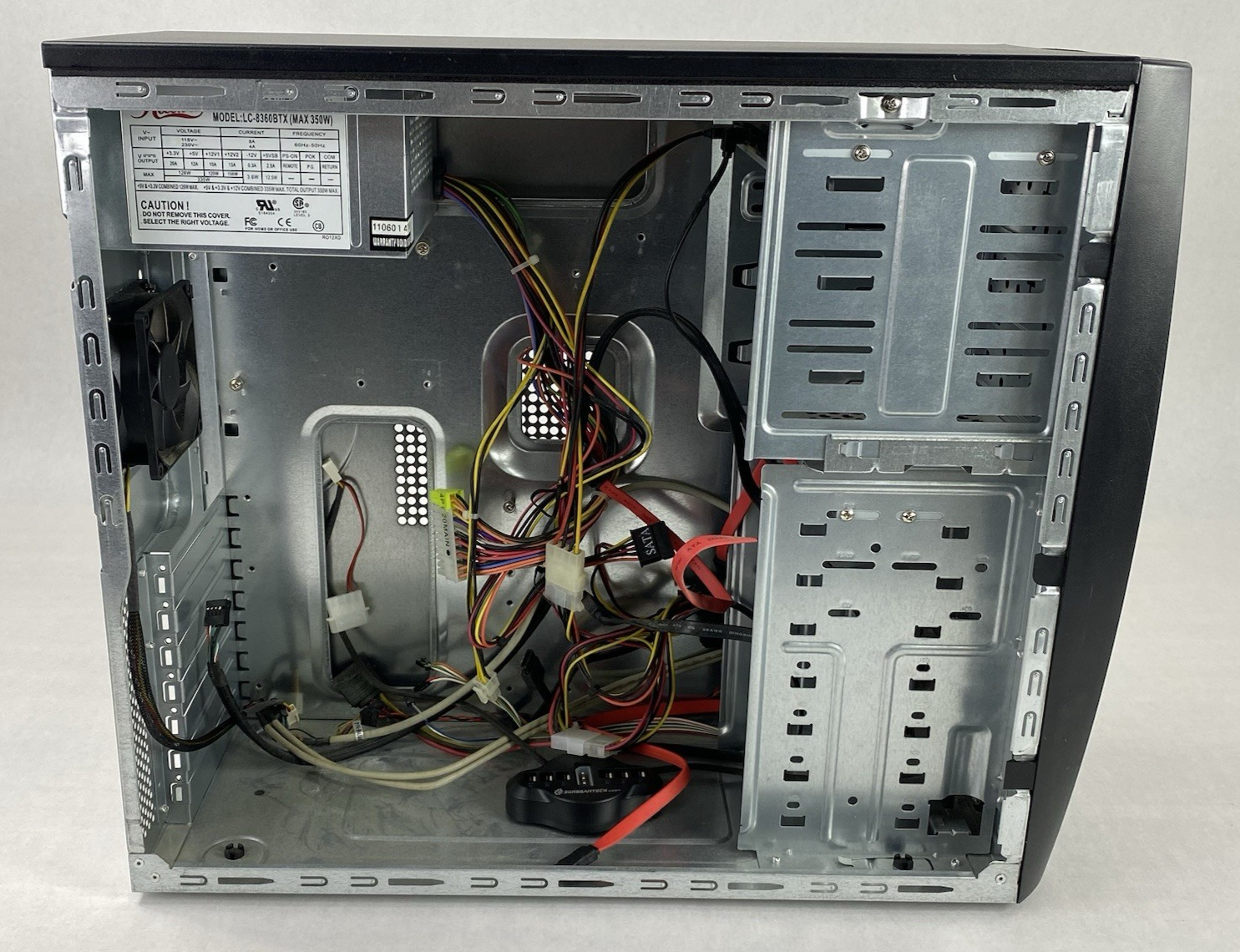 Rosewill R103A Black Steel ATX Mid Tower Computer Case with 350W Power Supply
