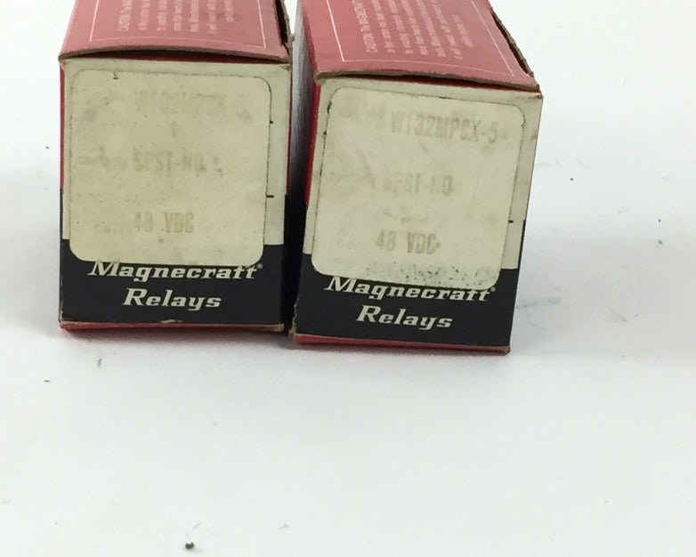 Magnecraft W132MPCX-5 400 Ohm 48VDC Contact Relay Lot of 2