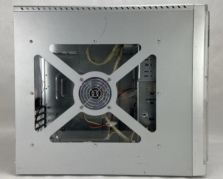 Vintage Unbranded Silver Mid Tower Case Bare Bones No PSU