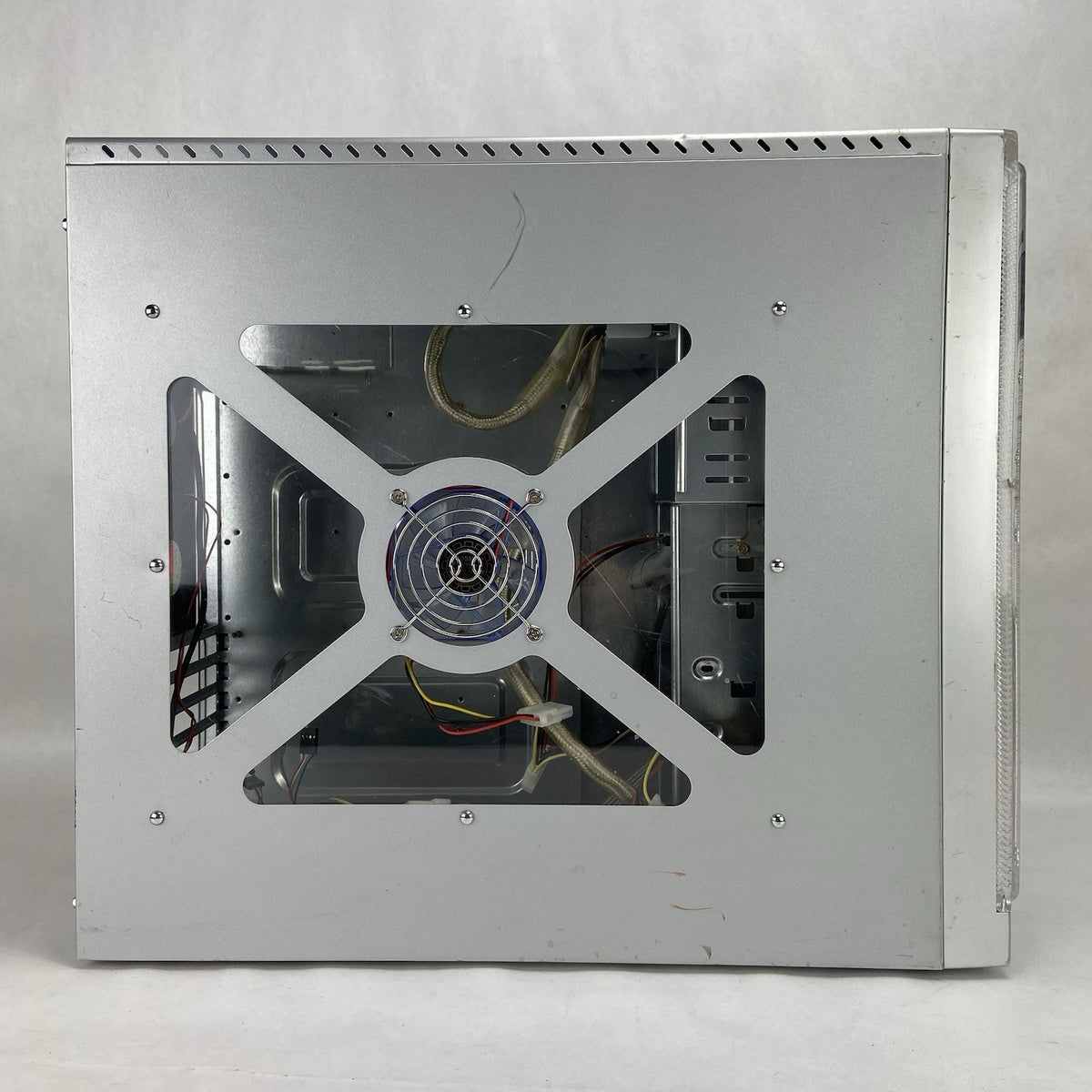 Vintage Unbranded Silver Mid Tower Case Bare Bones No PSU5
