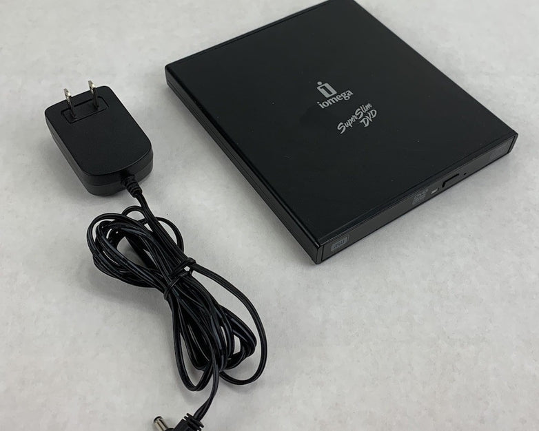 Iomega Super Slim DVD 31785700 DVD Drive w/ AC Adapter Power Supply