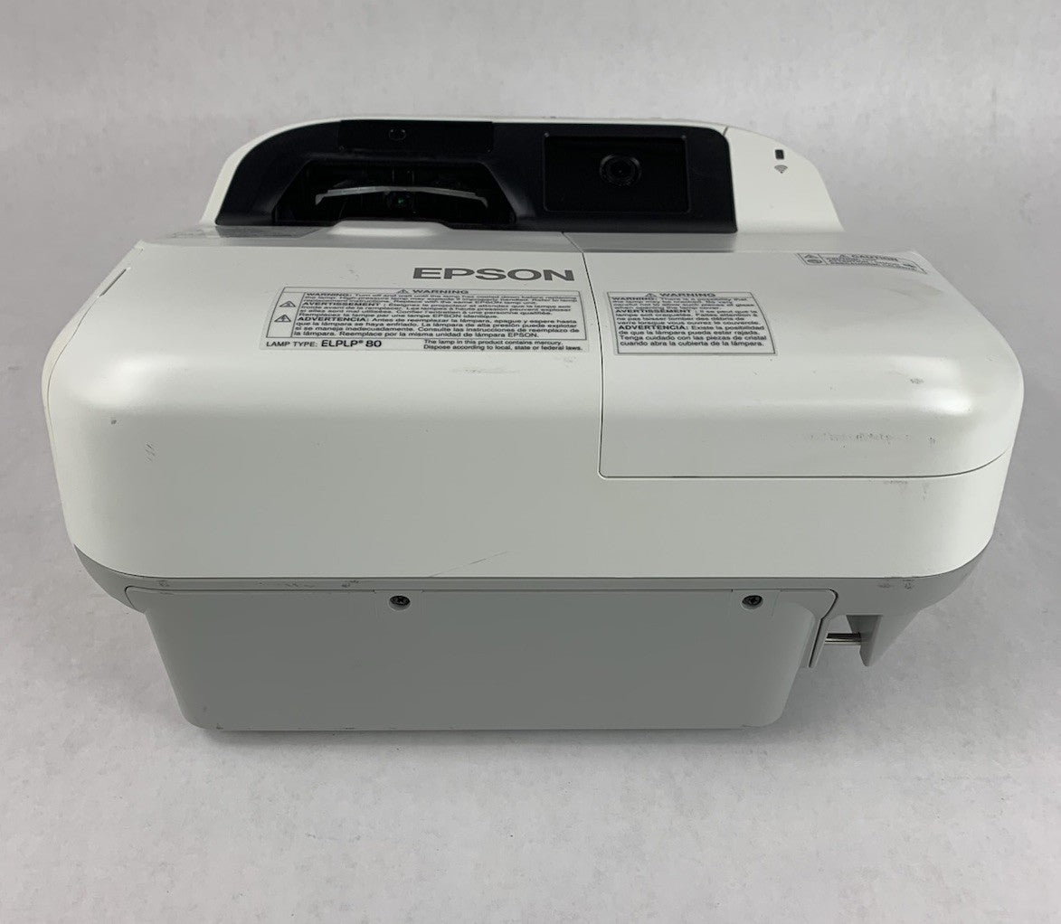 Epson H599A BrightLink 595Wi LCD Lamp Projector 3050 Lamp Hours No Remote1