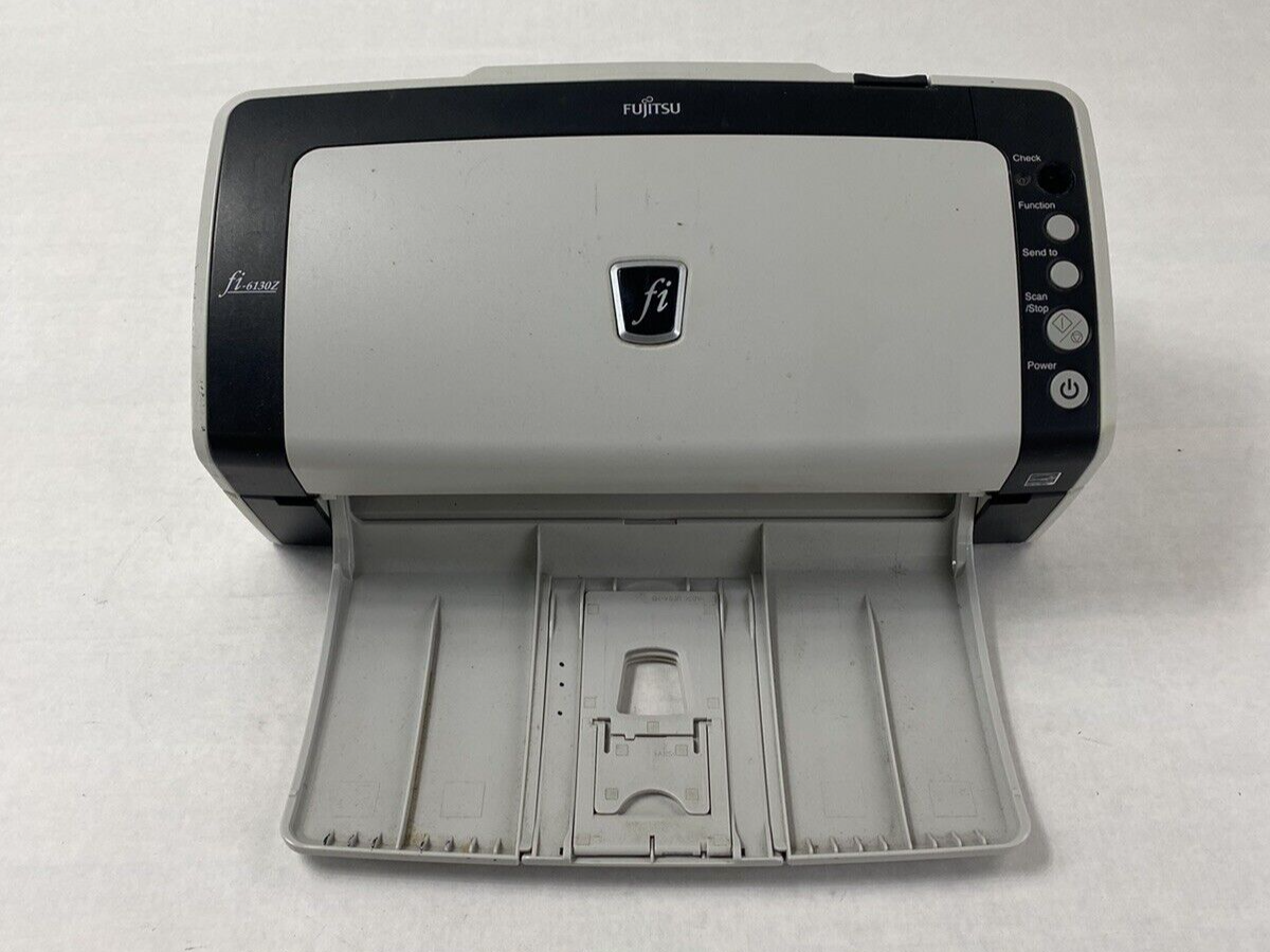 Fujitsu fi-6130z Document Scanner For Parts or Repair No AC Adapter