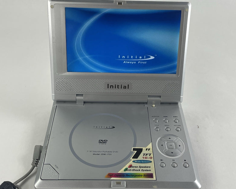 Initial IDM-1731 Portable DVD Player (7") Tested with AC Adapter