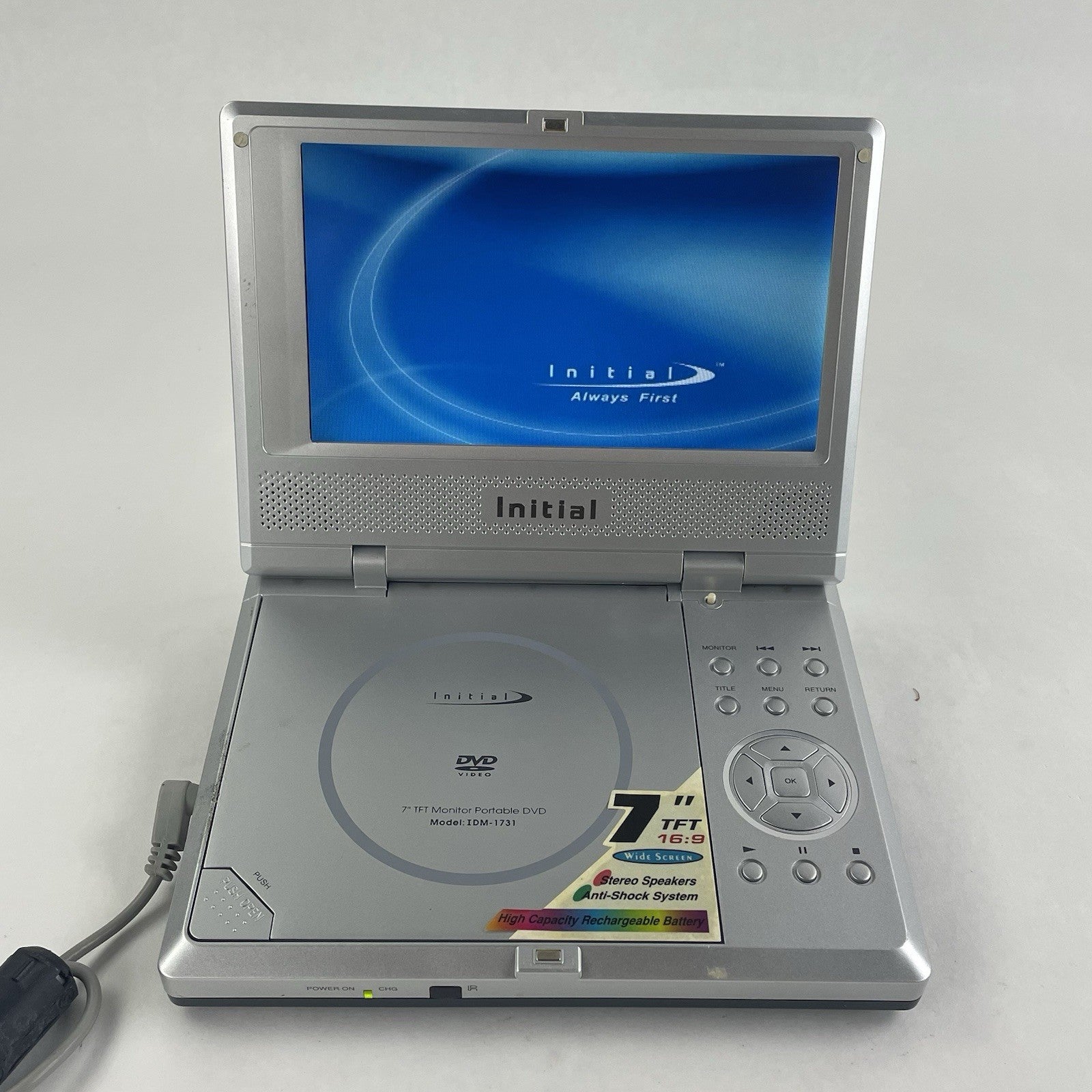 Initial IDM-1731 Portable DVD Player (7") Tested with AC Adapter1