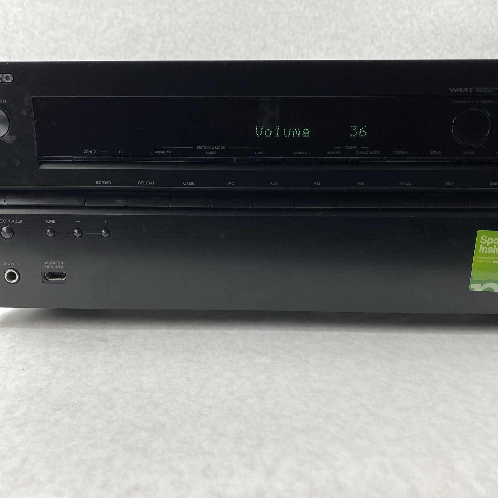 Onkyo TX-NR515 AV Receiver HDMI Surround Sound Home Cinema Amplifier NO SOUND