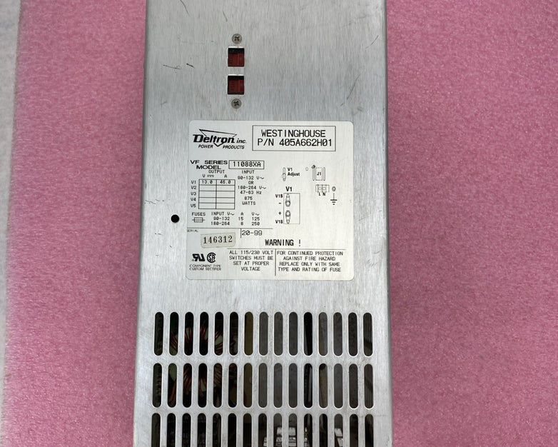 Deltron VF Series 11088XA 13VDC 46A 875W Westinghouse 405A662H01 Power Supply