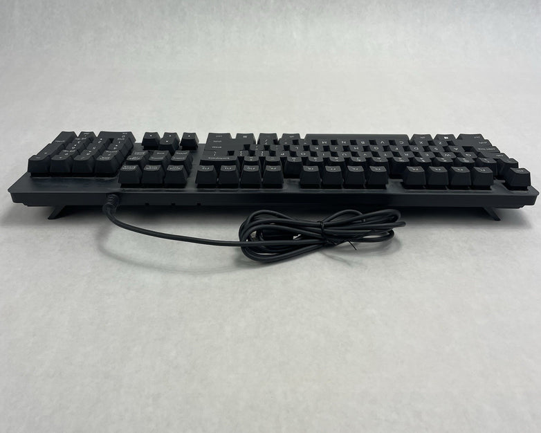 Logitech K840 Mechanical Keyboard Silver wired Tested Corded