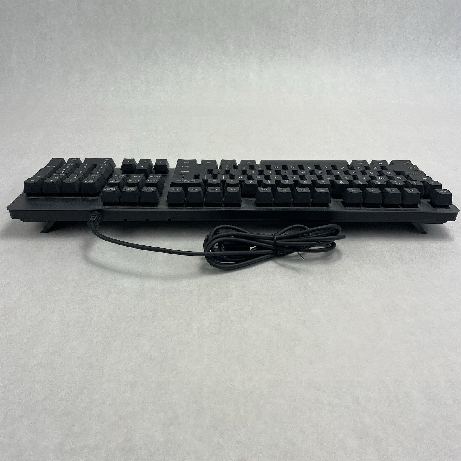 Logitech K840 Mechanical Keyboard Silver wired Tested Corded