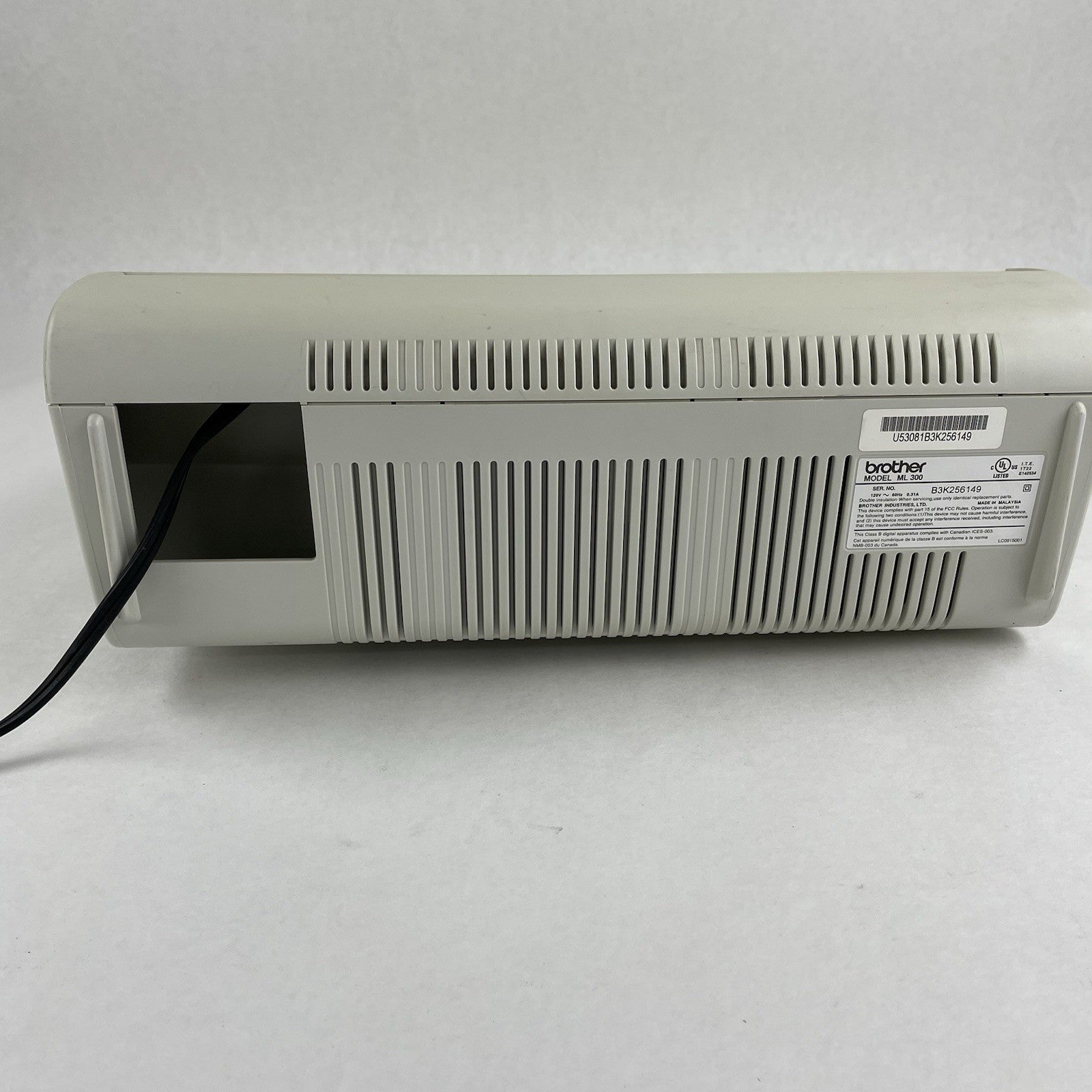 Brother ML-300 Electronic Display Typewriter No Ribbon Power Tested