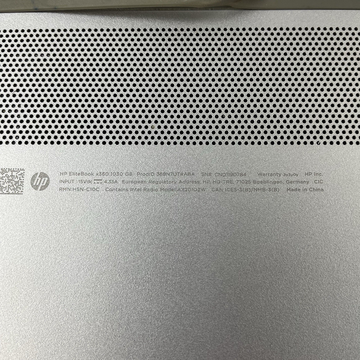 HP EliteBook x360 1030 G8 13.3" i7-1185G7 3.0GHz 16GB RAM No SSD/AC/OS/Batt-READ17