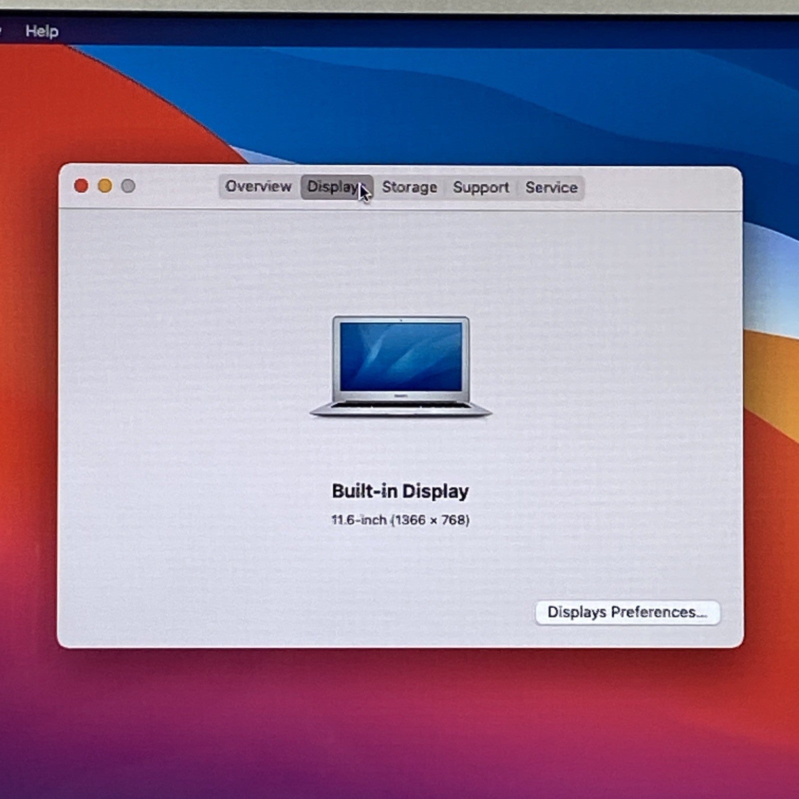 Apple MacBook Air A1465 2014 11" 1.4GHz i5 4GB RAM 120GB SSD os11.7.11 14 Cycles2