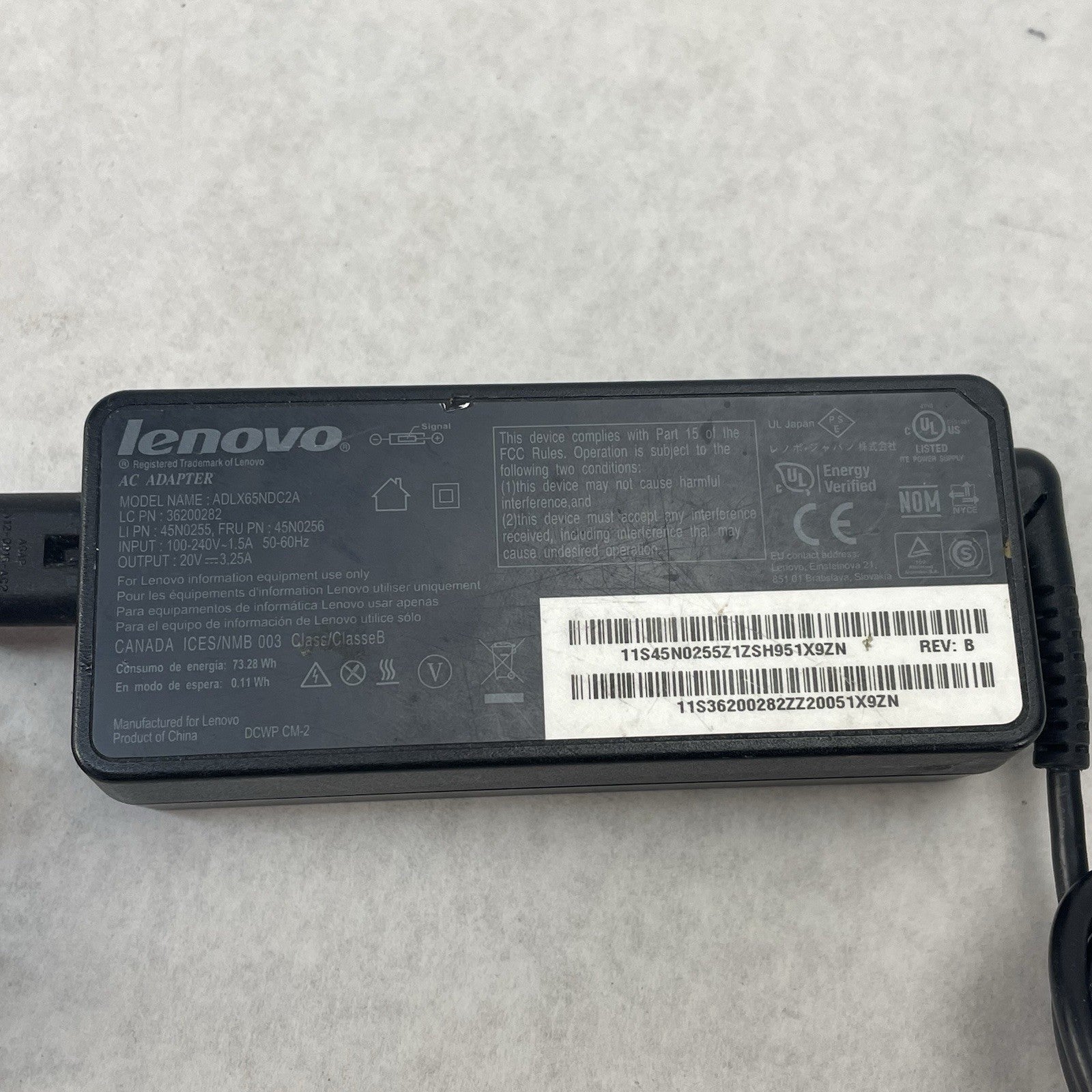 Lenovo ADLX65NDC2A 20V 3.25A 65W Ac Adapter Lot of 54