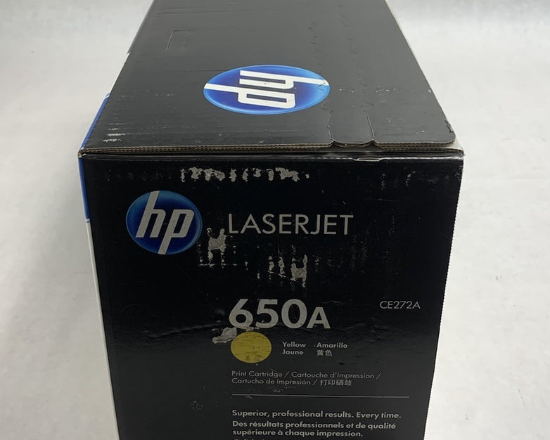 HP LaserJet 650A CE272A Yellow Toner Cartridge Exp: Feb 2015