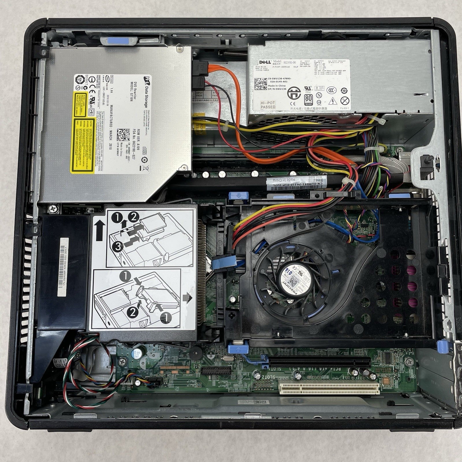 Dell Optiplex 780 SFF Core 2 Duo E8400 3.00 GHz 4 GB RAM No HDD/OS9