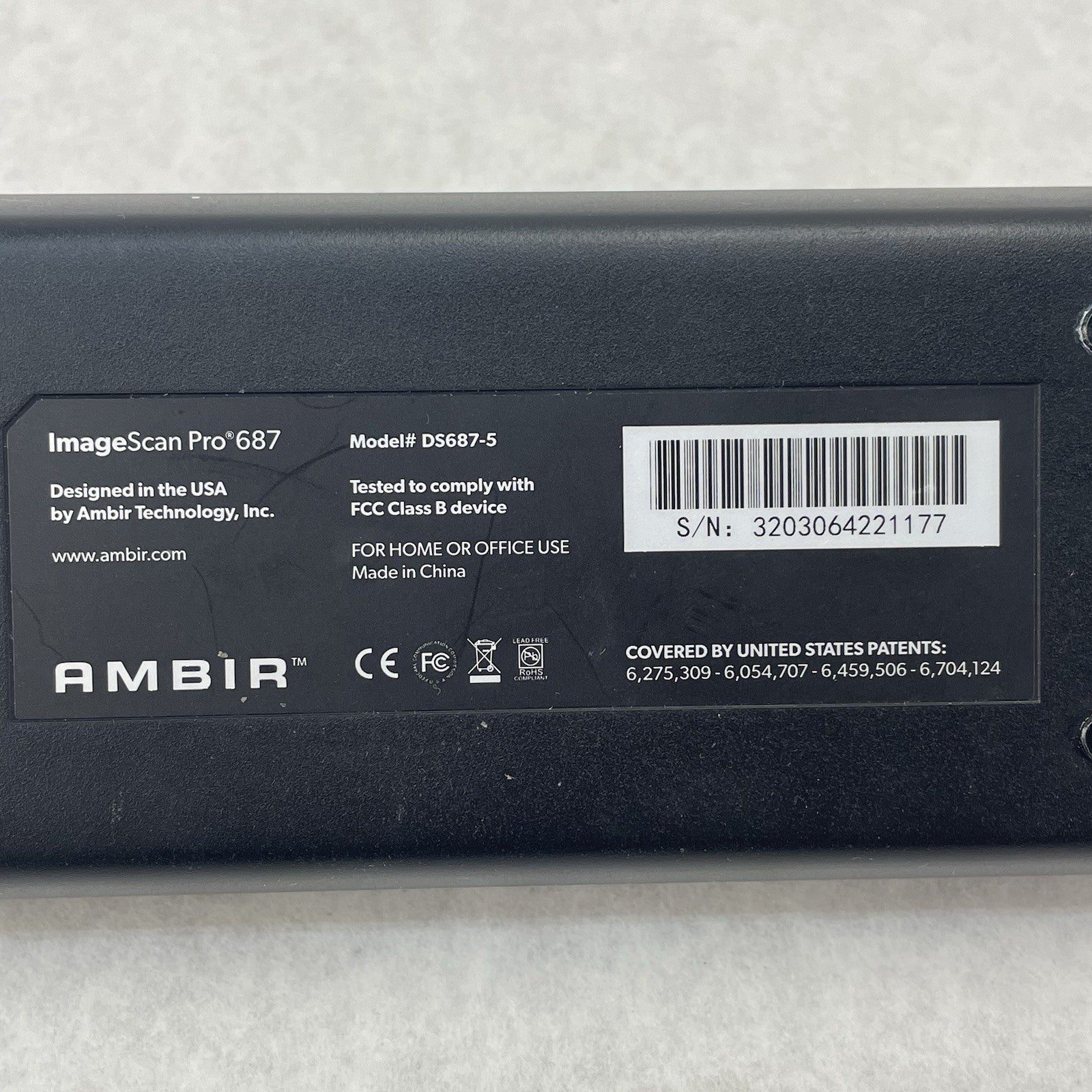 Ambir DS687-5  ImageScan Handheld Scanner Power Tested7