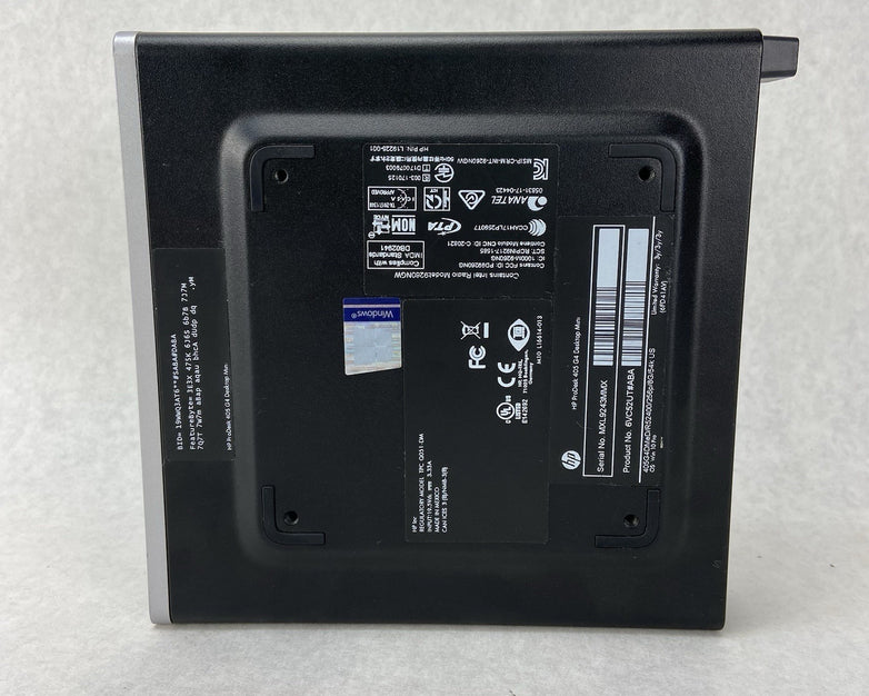 HP ProDesk 405 G4 MFF AMD Ryzen 5 Pro 2400GE 3.2GHz 4GB RAM No AC/HDD/OS
