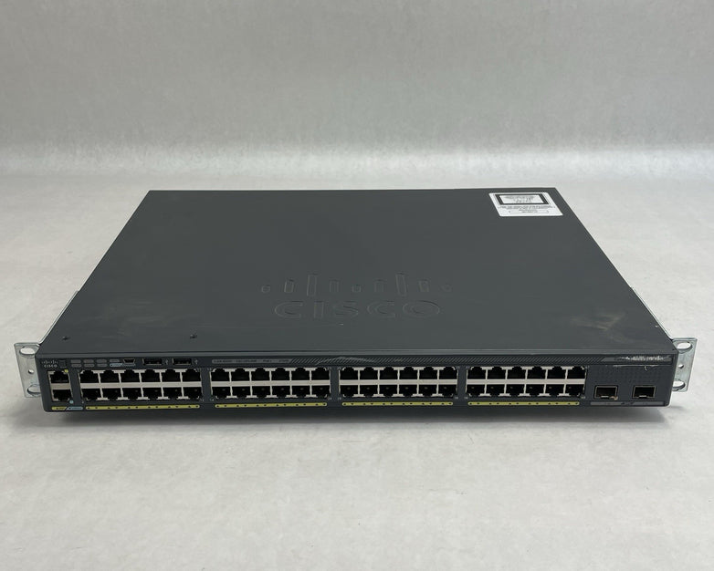 Cisco WS-C2960X-48LPD-L  V02 48x PoE+ 2x 10G SFP+ Tested & Reset