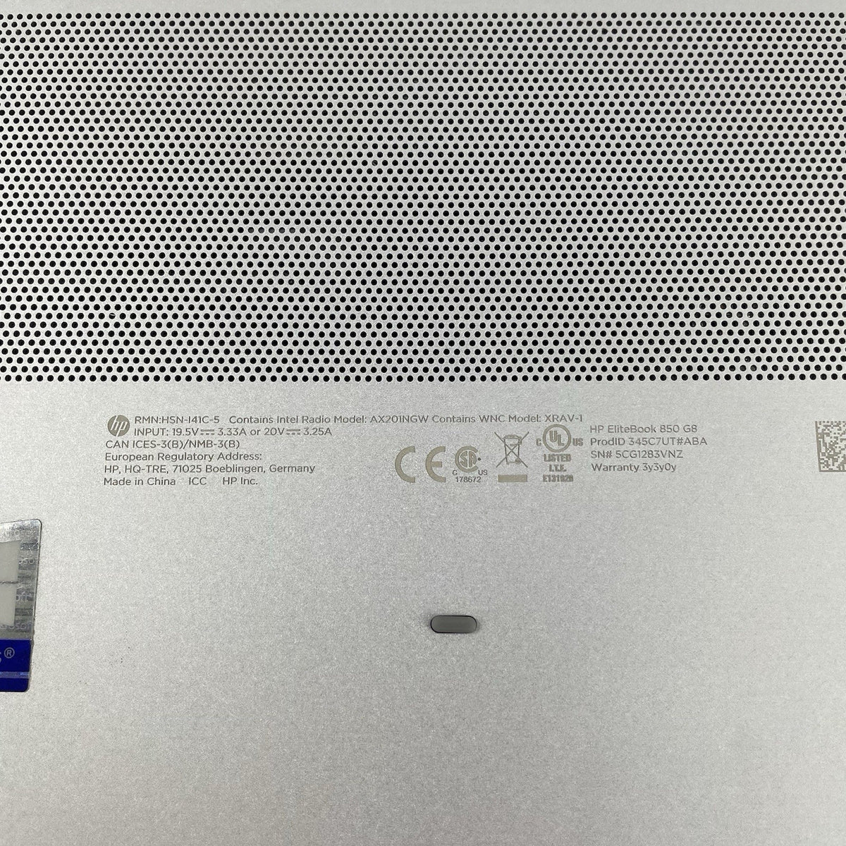 HP EliteBook 850 G8 15.6" i5-1145G7 2.60 GHz 8 GB RAM No SSD/AC/OS/Batt14