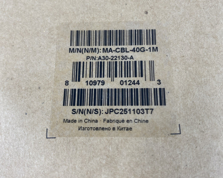 Cisco Meraki Stacking Cable MA-CBL-40G-1M