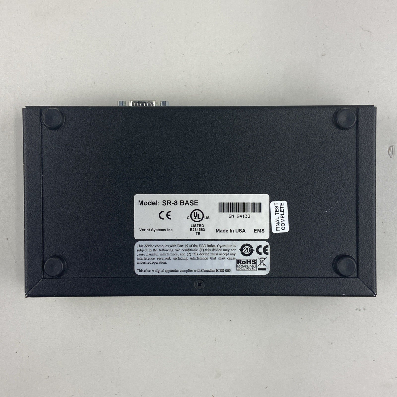 Verint Sr-8 Base Security Data Transfer Interface4
