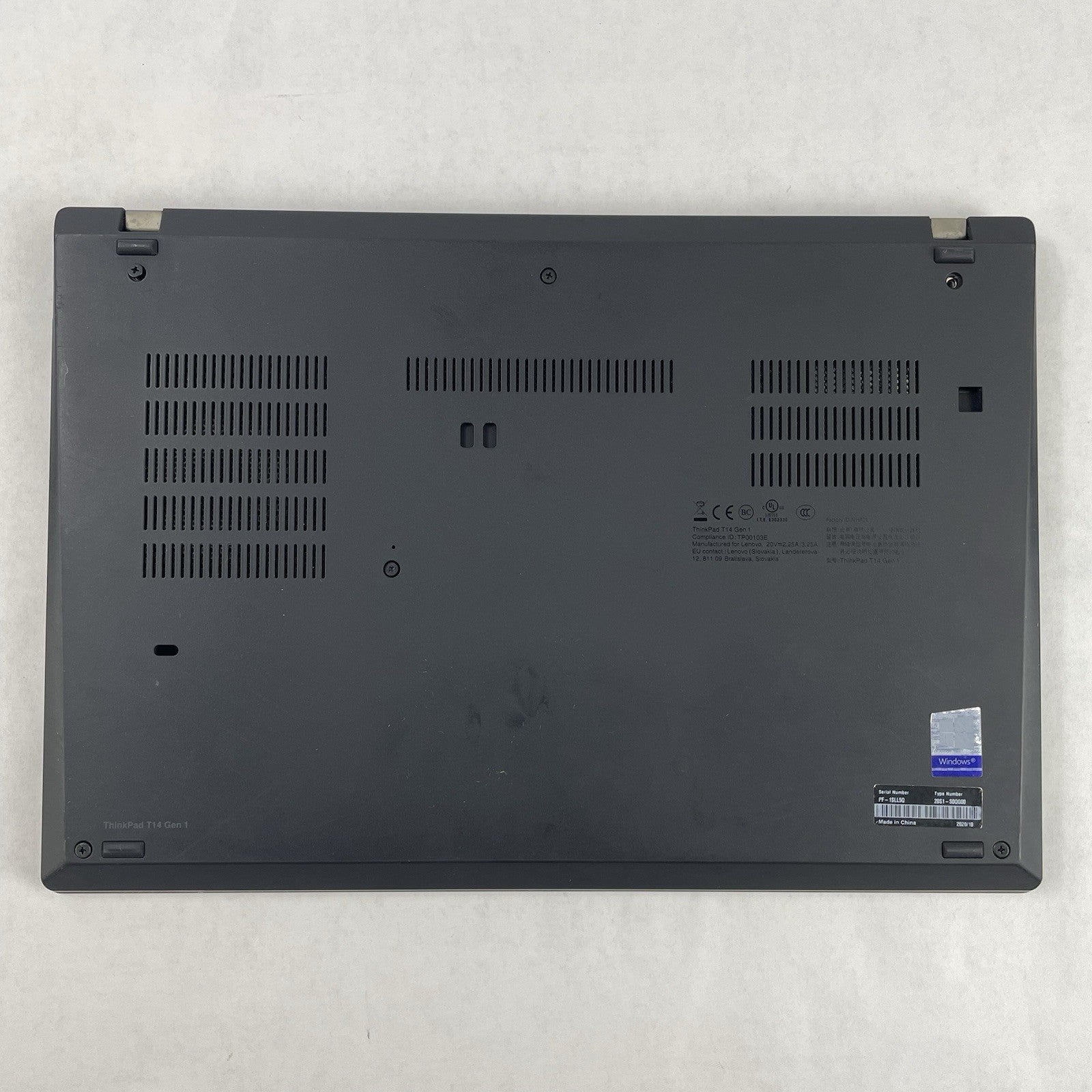 Lenovo ThinkPad T14 Gen1 14" i5-10310U 1.70GHz 8GB RAM No SSD/OS/AC - Bad Corner15
