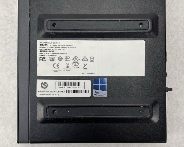 HP EliteDesk 800 G1 Micro i5-4590T 2.00 GHz 8 GB RAM No SSD/OS/AC - Bad USB