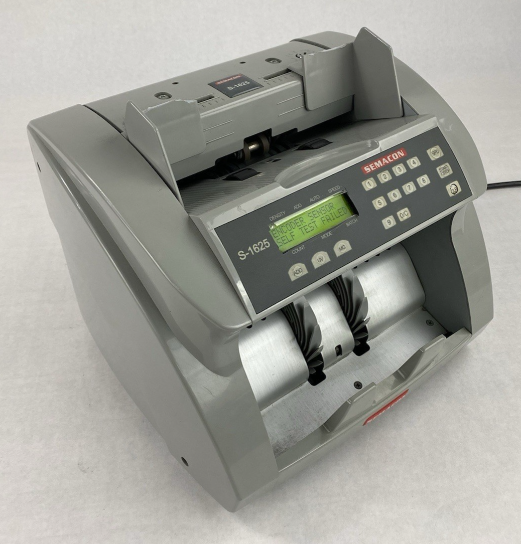 Semacon S-1625 Premium Bank Grade Currency Counter - Parts or Repair