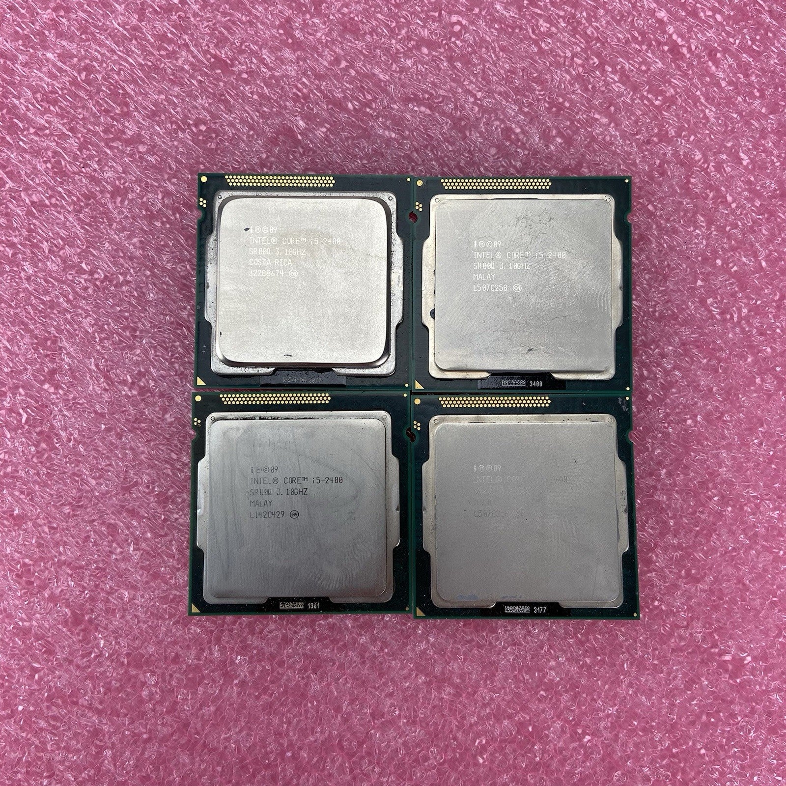 Lot of 4 Intel Core i5-2400 SR00Q 3.1GHz Desktop CPU5