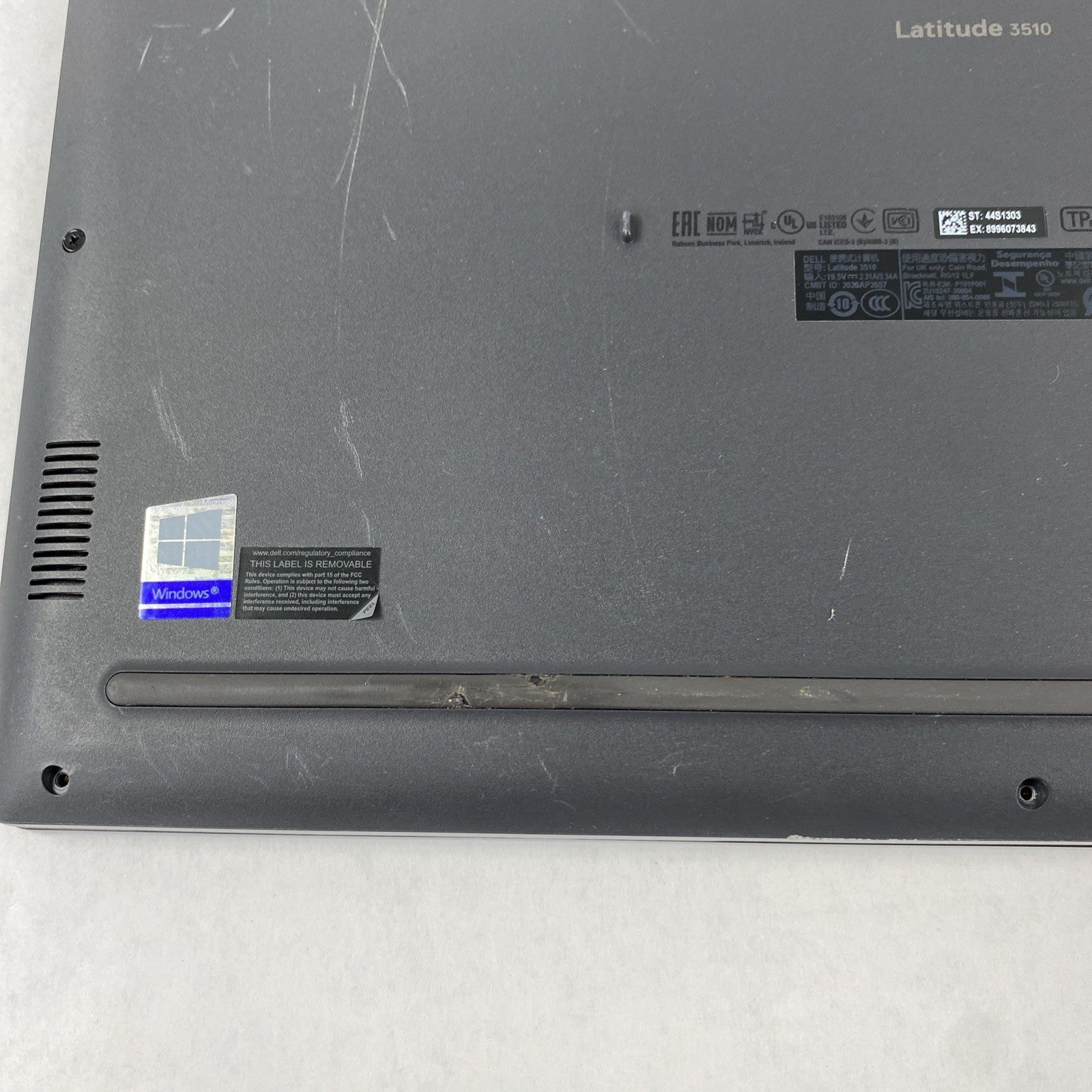 Dell Latitude 3510 Intel Core i5-10210U 1.60 GHz 8GB RAM 15.6" No SSD No OS