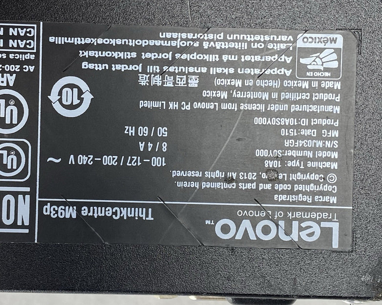 Lenovo ThinkCentre M93p Intel Core i5-4570 3.2GHz 8GB RAM No HDD No OS