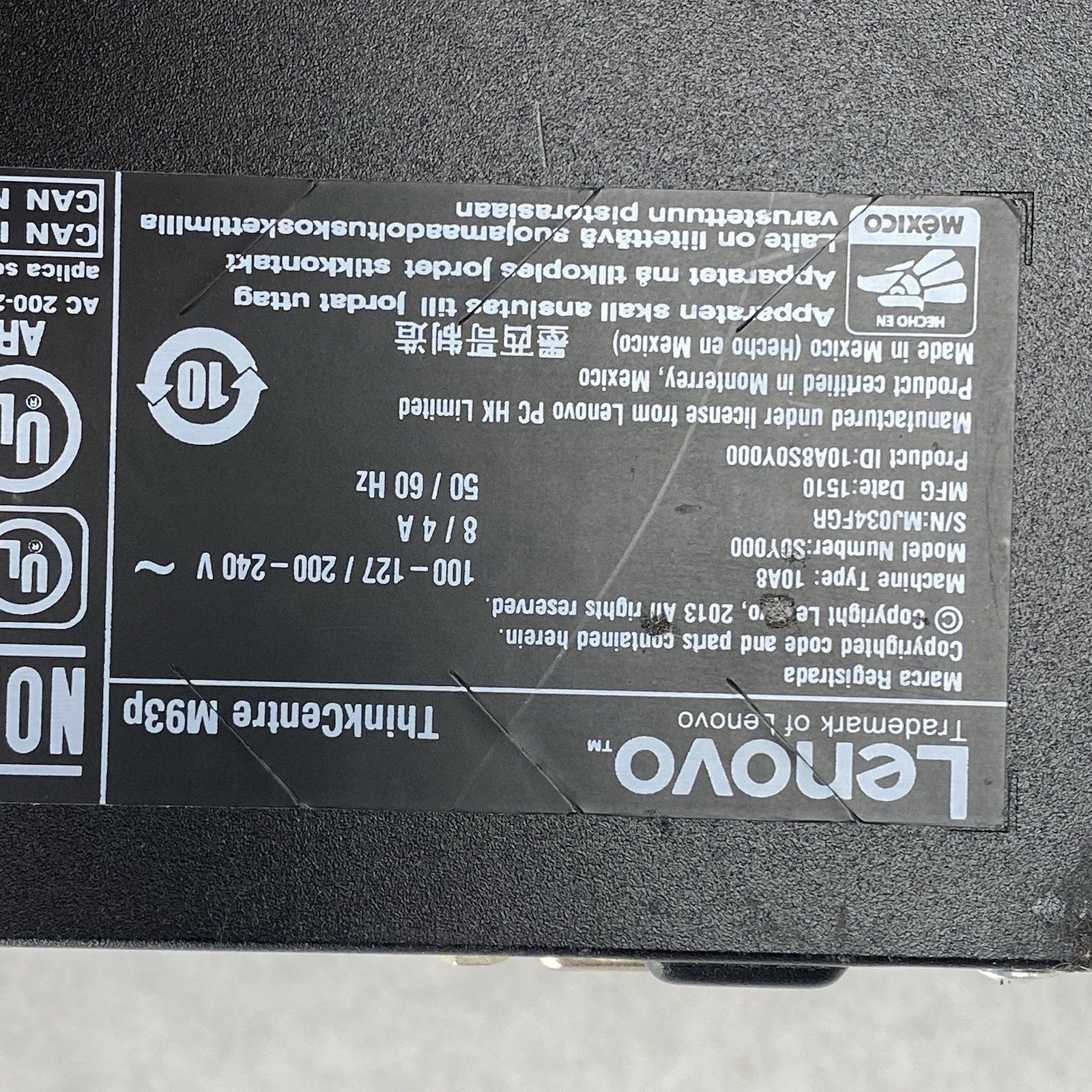 Lenovo ThinkCentre M93p Intel Core i5-4570 3.2GHz 8GB RAM No HDD No OS