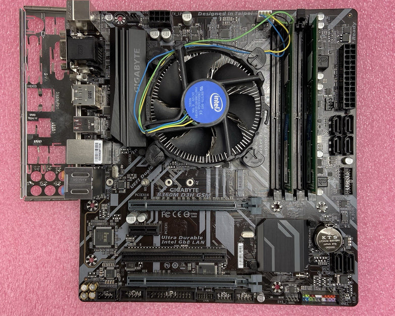 Gigabyte B360M D3H GSM Motherboard Intel Core i5-8500 3GHz 8GB RAM w/IO Shield