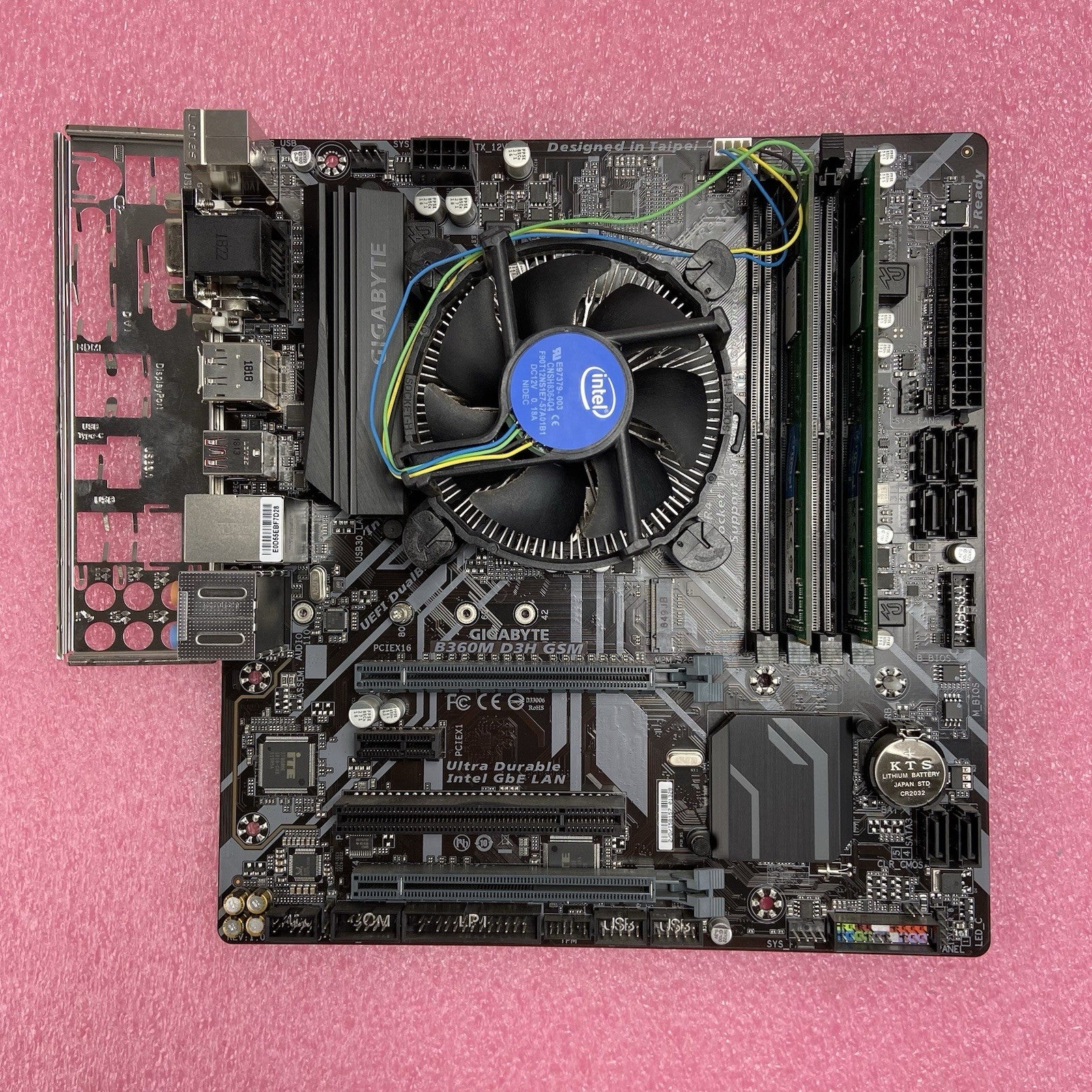 Gigabyte B360M D3H GSM Motherboard Intel Core i5-8500 3GHz 8GB RAM w/IO Shield5