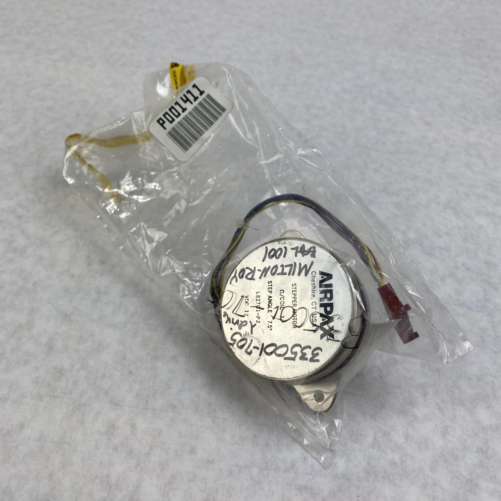 Airpax L82701-P2 Stepper Motor Coil 37 Step Angle 7.5" VDC 12