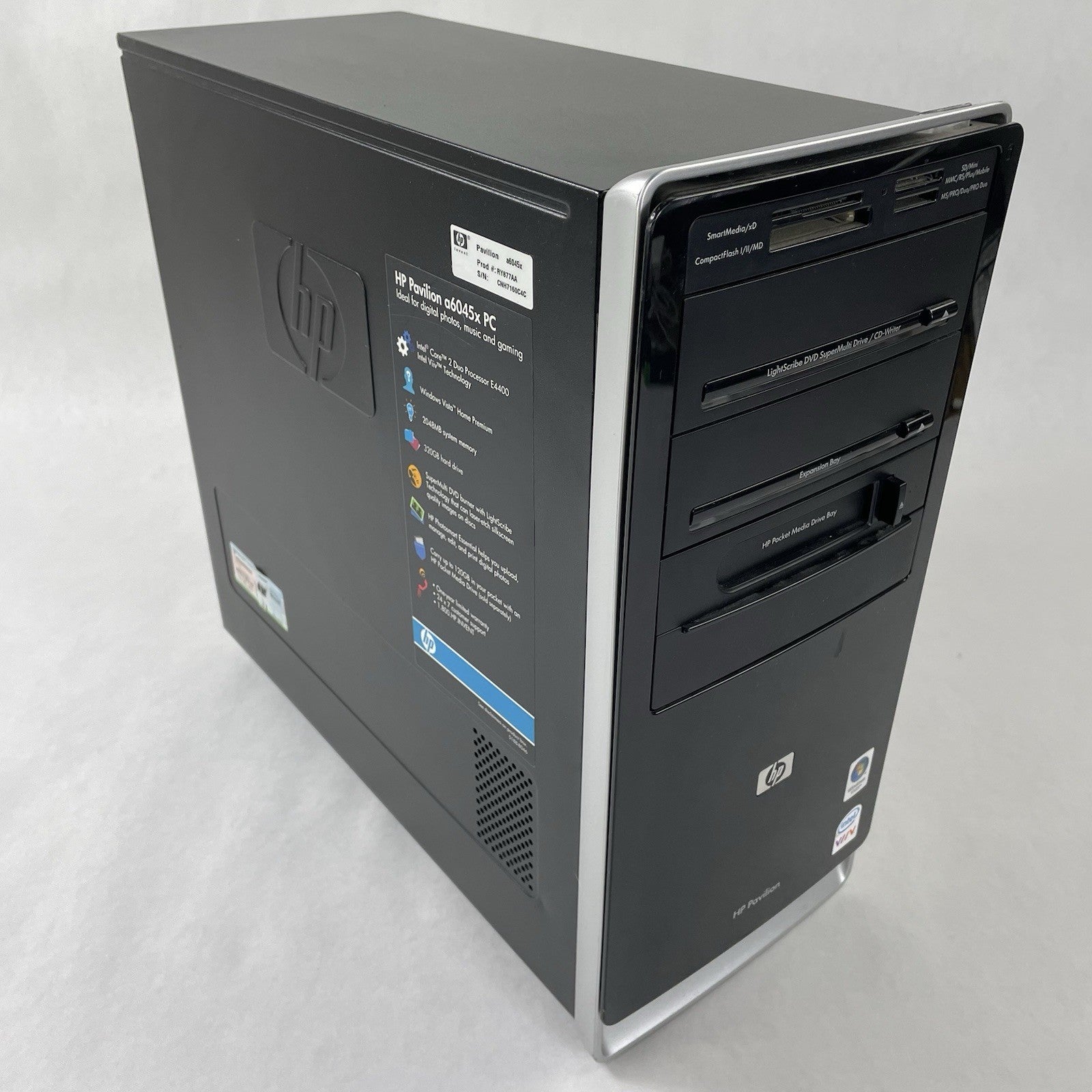 HP Pavilion A6045X MT Core 2 4400 2.00 GHz 2 GB RAM No HDD/OS0